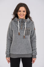 Load image into Gallery viewer, FAY SHERPA FLEECE - DARK HEATHER GREY
