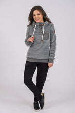 Load image into Gallery viewer, FAY SHERPA FLEECE - DARK HEATHER GREY
